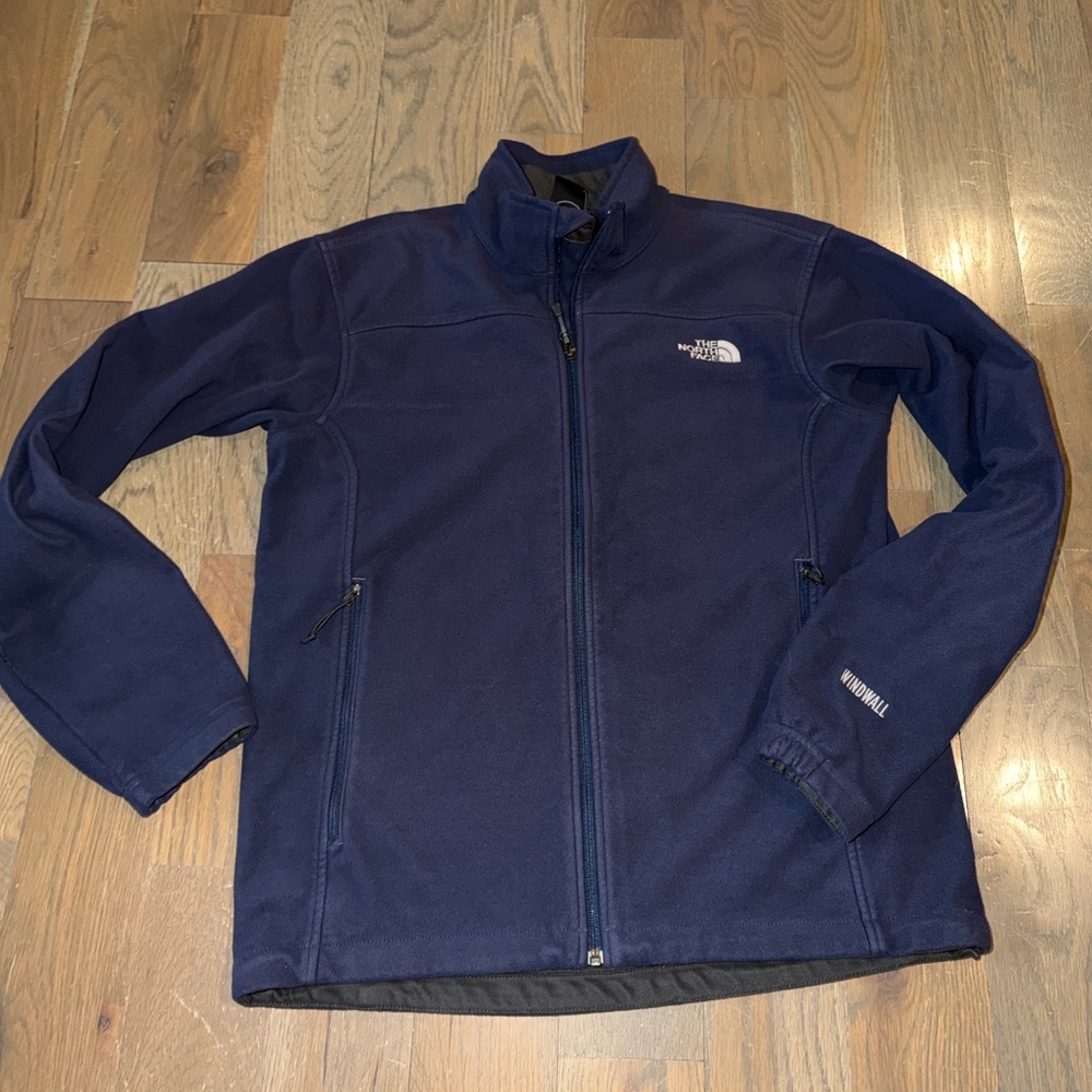 The North Face Windwall Fleece Jacket Navy Blue Men's Medium